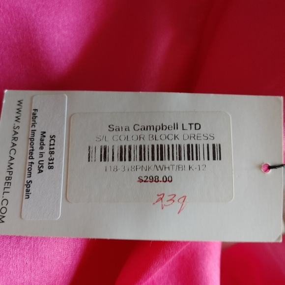 Sara Campbell color block dress size 14 NWt - Picture 6 of 8